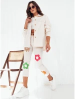 Dámska bunda DOSTA ecru FashionStreet TY4143 Dámska bunda DOSTA ecru FashionStreet TY4143