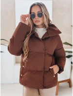 Dámská prošívaná zimní bunda hnědá Dstreet model 21990603 - FashionStreet
