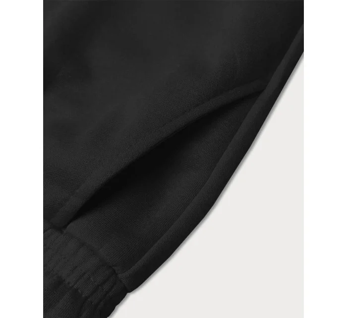 Čierne dvojfarebné pánske kraťasy (8K930-3)