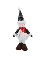 DEKORATÍVNY SNEHULIAK 50CM SIVÝ