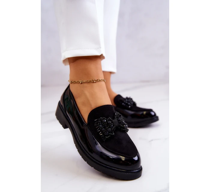 Elegantní Lakované Mokasíny Černé model 21578388 - S.Barski