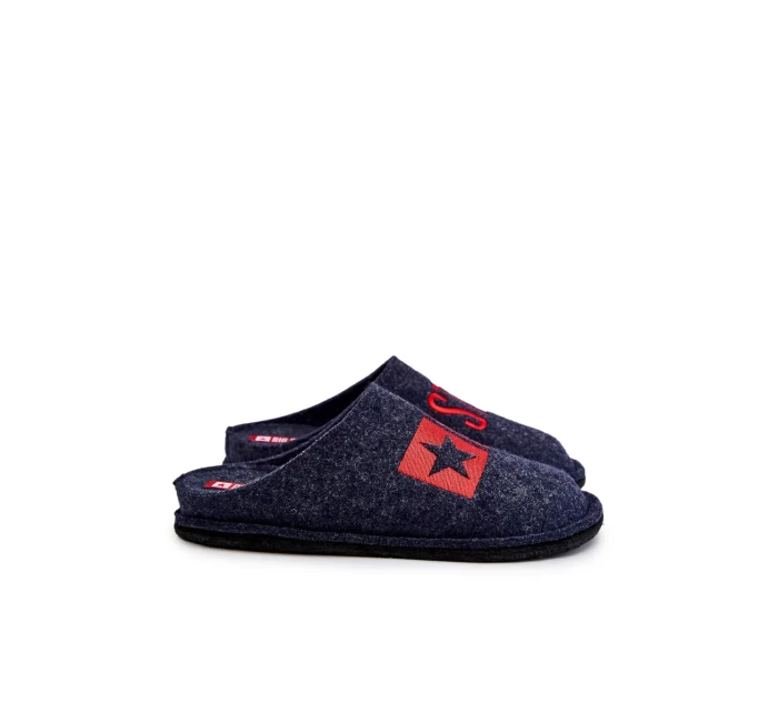 Klasické pánske papuče Big Star KK176002 Navy blue