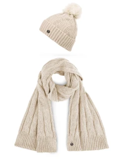 Dámska súprava šálu a čiapky Vuch Sheron Set Beige