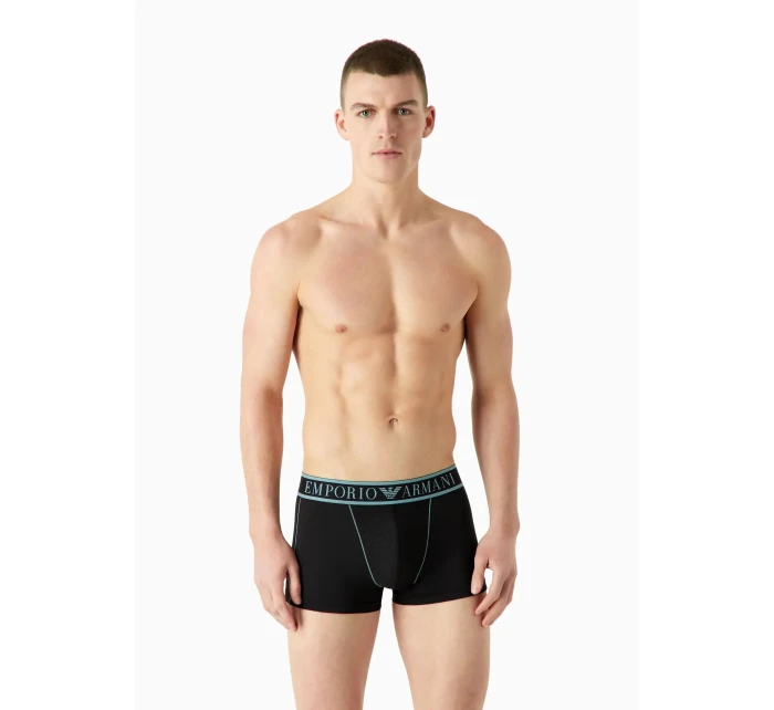 Pánske boxerky 112043 3F532 00020 čierne - Emporio Armani