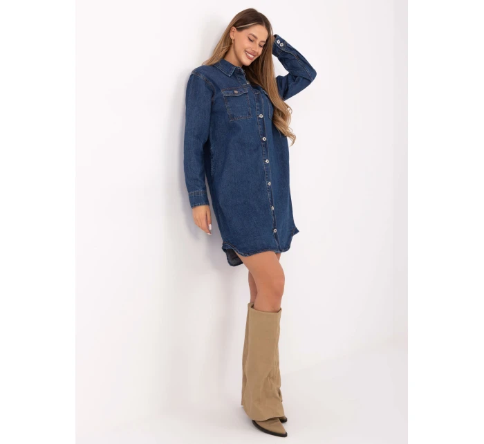 Dámské Jeans šaty model 21402157 Tmavě modrá - FPrice