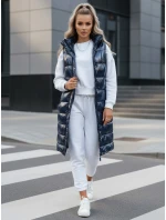 Dámská prošívaná vesta modrá Dstreet model 21970177 - FashionStreet Dámská prošívaná vesta modrá Dstreet model 21970177 - FashionStreet