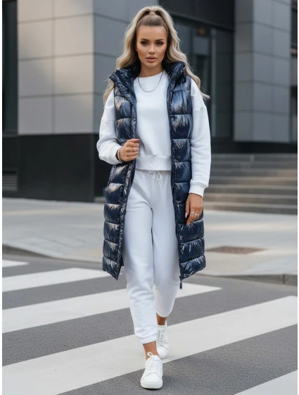 Dámská prošívaná vesta modrá Dstreet model 21970177 - FashionStreet Dámská prošívaná vesta modrá Dstreet model 21970177 - FashionStreet