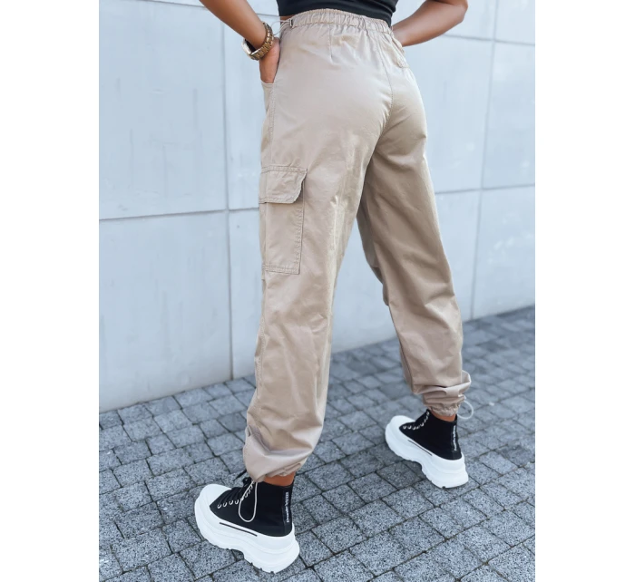 Dámské padákové kalhoty beige model 21970853 - FashionStreet