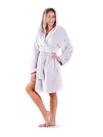Dámsky župan Lilly extra s kapucňou 3/4 jedna veľkosť 3320 svetlo šedá - Vestis