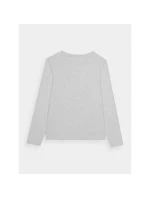 Dámské oversize hladké tričko s dlouhým rukávem model 21432182 - 4F