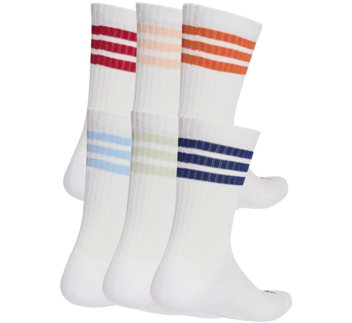 Ponožky adidas 3-Stripes Essentials Cushioned Crew 6 Pak white KE5493 Ponožky adidas 3-Stripes Essentials Cushioned Crew 6 Pak white KE5493