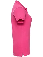 Russell Athletic 566F Dámske elastické polo tričko z piké 10.566F fuchsiová