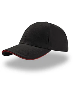 Liberty Sandwich 6 panelová kšiltovka black/red model 22411091 - Atlantis Headwear