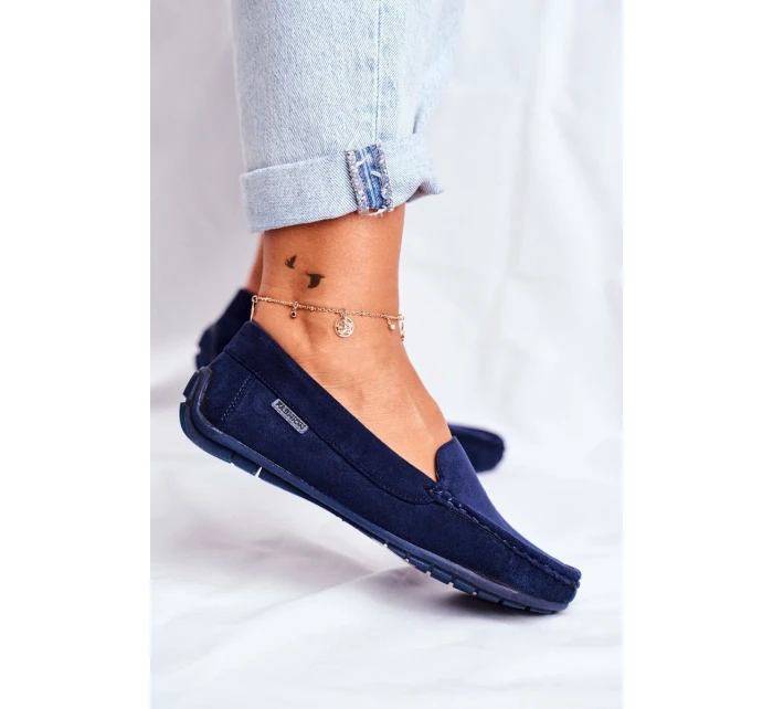 Dámské Semišové Mokasíny Tmavě modré model 21527886 - EVENTO