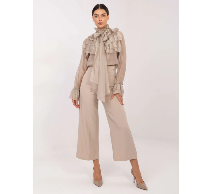 Koszula IT KS model 21795634 beżowy - FPrice Koszula IT KS model 21795634 beżowy - FPrice