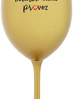 Daddy's Out of Stock - zlatý pohár na víno 350 ml
