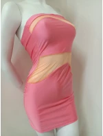 Dámské sexy šaty model 21223820 růžové - Koucla