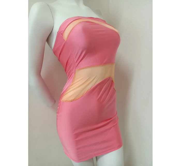 Dámské sexy šaty model 21223820 růžové - Koucla