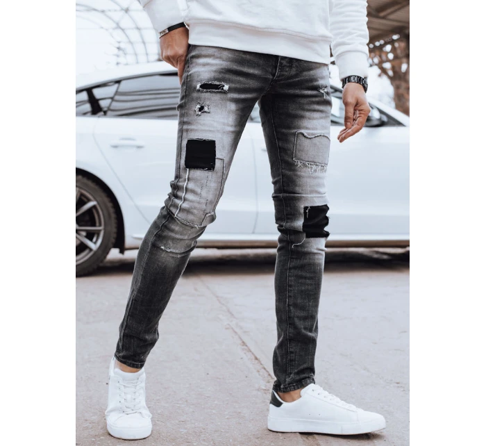 Pánské šedé džínové kalhoty Dstreet model 21976538 - FashionStreet Pánské šedé džínové kalhoty Dstreet model 21976538 - FashionStreet