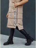 Dámska prešívaná vesta SKYLER camel FashionStreet TY4503