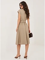 Sukienka MI SK  ciemny bezowy model 22109810 - FPrice