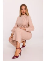 M879 Kombinéza so stojacím golierom - béžová