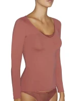 Dámske tričko s dlhým rukávom 19185 červená - Ysabel Mora