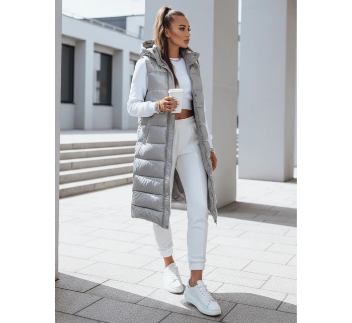 Dámska prešívaná vesta GANTINI silver FashionStreet TY3744