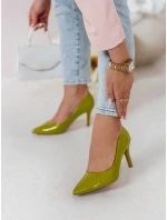 Dámské boty na podpatku zelené Dstreet model 21984564 - FashionStreet