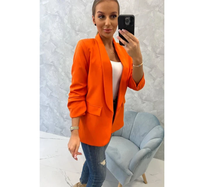 Bunda s klopami elegantná oranžová