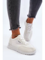 Buty Sportowe Sneakersy Damskie Białe Vovella
