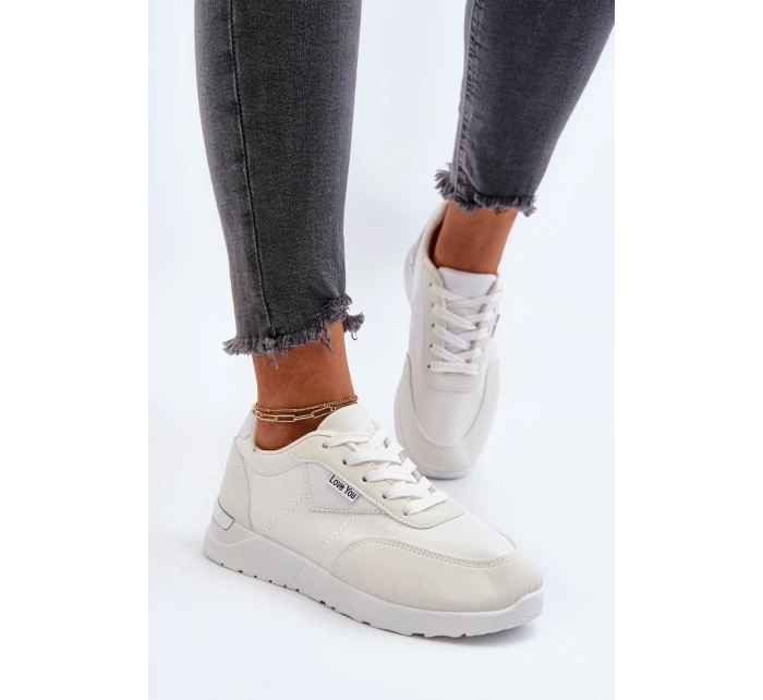 Buty Sportowe Sneakersy Damskie Białe Vovella