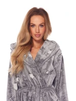 Dámský župan model 20816297 Nela melange - L&L Dámský župan model 20816297 Nela melange - L&L