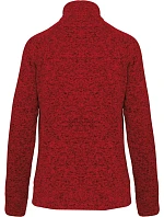 K Dámská melanžová pletená fleecová bunda 20. red melange model 22423088 - Kariban