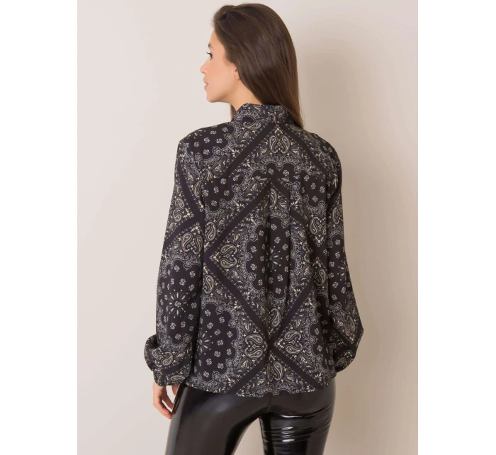 Blúzka DHJ BZ 12182 4.31P čierna a béžová