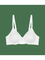 Dámska moderná čipkovaná+bavlnená podprsenka WP EX - WHITE - biela 0003 - TRIUMPH Dámska moderná čipkovaná+bavlnená podprsenka WP EX - WHITE - biela 0003 - TRIUMPH
