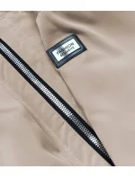 Tmavě béžová dámská bunda s kapucí model 18035532 - S'WEST