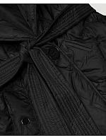 Pikowana kamizelka z paskiem Goodlookin czarna model 22037904 - S'WEST