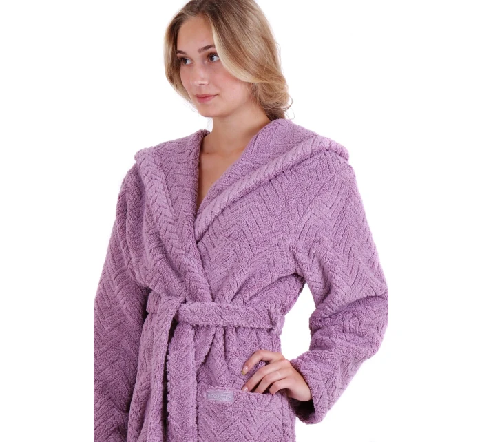 Dámsky župan Athena s kapucňou 3116 Elderflower - Vestis