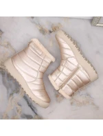 W béžové nepromokavé lakované sněhule model 20618264 - NEWS W béžové nepromokavé lakované sněhule model 20618264 - NEWS