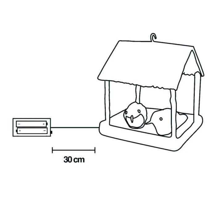 VTÁČIA BÚDKA VIEDOL DEKORÁCIE 185X165X230MM ŠEDÁ BALDACHÝN VTÁČIA BÚDKA VIEDOL DEKORÁCIE 185X165X230MM ŠEDÁ BALDACHÝN