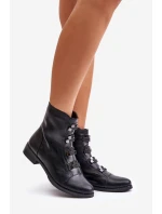 Ocieplane Botki Damskie Na Zamek Czarne Evalith Ocieplane Botki Damskie Na Zamek Czarne Evalith