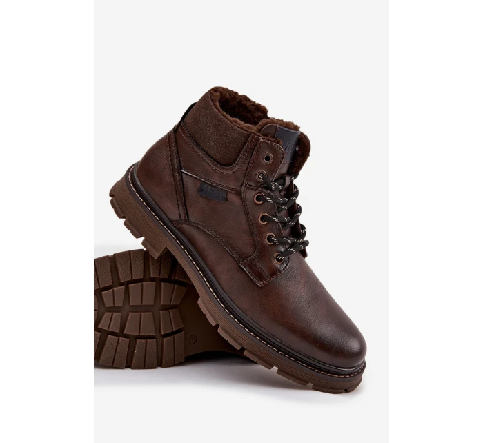 Trapery Męskie Ocieplane Wrangler 20253034.IKU Ciemnobrązowe