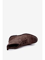 Pánské kožené semišové obuv Big Star hnědé model 22386513 - Big Star Shoes