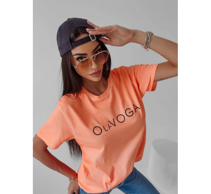 Dámské tričko model 18497203 lososové - Ola Voga