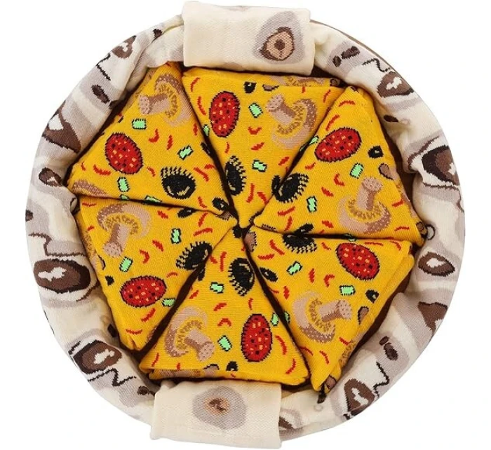 Pánske ponožky Pizza Multicolour - Crea Socks