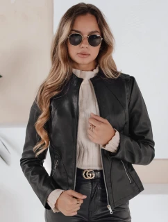Dámská kožená bunda ramones černá model 21991857 - Dstreet