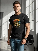 Pánske tričko s potlačou Vintage Vibes black NX052R