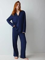 Dámske pyžamo Amourette Jacquard PW tmavomodré – TRIUMPH