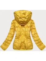 Žlutá krátká oboustranná dámská bunda pro přechodné období model 16201708 - MONTE CERVINO Žlutá krátká oboustranná dámská bunda pro přechodné období model 16201708 - MONTE CERVINO